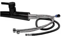 Смесители с вытяжной лейкой Профсан Steel Black