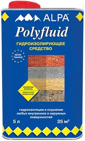 Alpa Полифлюид гидроизолирующее средство (5 л) бесцветное