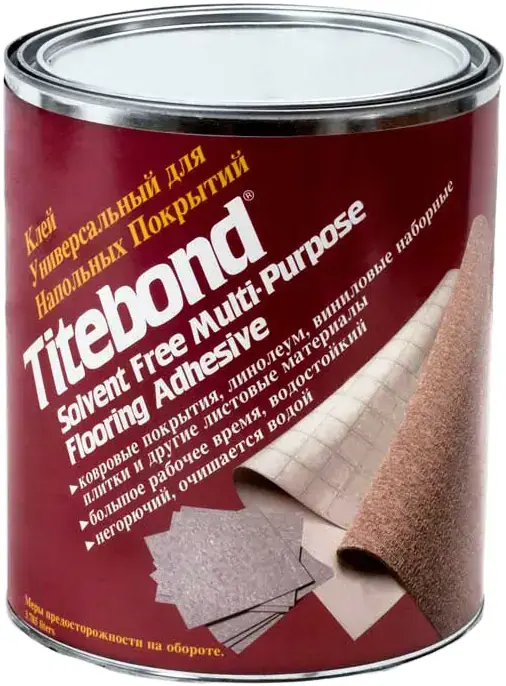 Titebond Solvent Free Multi-Purpose Flooring Adhesive клей универсальный для напольных покрытий без растворителей (19.85 кг) светло-бежевый