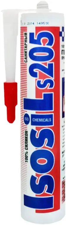 Iso Chemicals Isosil S205 Санитарный силиконовый герметик (280 мл) белый