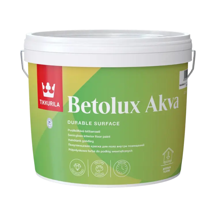 Тиккурила Betolux Akva краска для пола полуглянцевая (2.7 л) белая