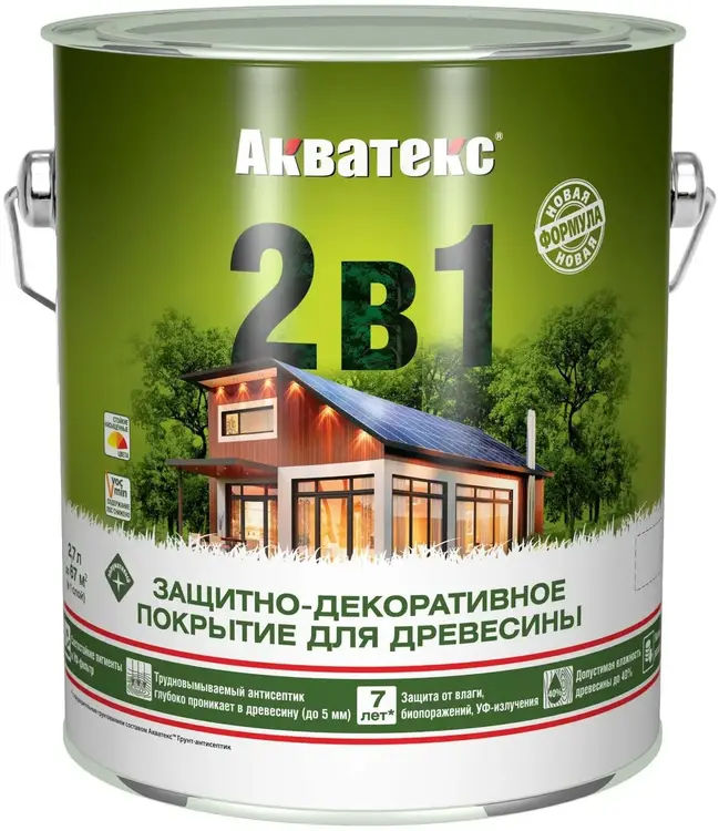 Акватекс защитно-декоративное текстурное покрытие для древесины (3 л) махагон