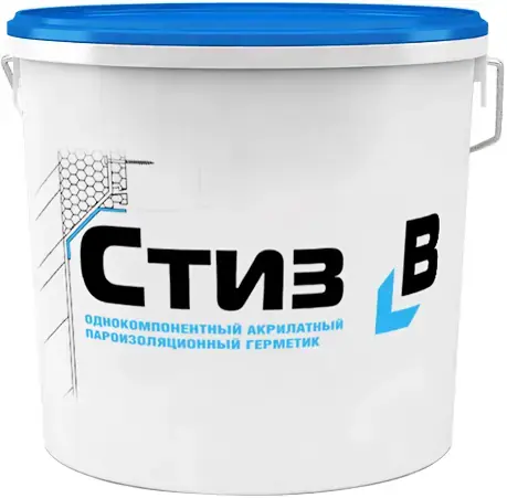 Стиз В однокомпонентный акрилатный пароизоляционный герметик (7 кг) белый