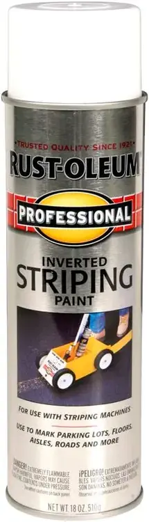 Rust-Oleum Professional Inverted Striping Paint разметочная краска суперстойкая (426 г) белая