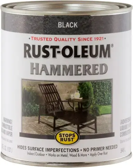Rust-Oleum Stops Rust Hammered эмаль антикоррозийная с молотковым эффектом (946 мл) черная