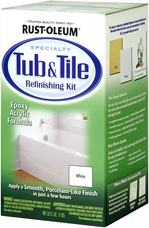 Rust-Oleum Specialty Tub & Tile Refinishing Kit эмаль для ванн и кафельной плитки (1.18 л) белая
