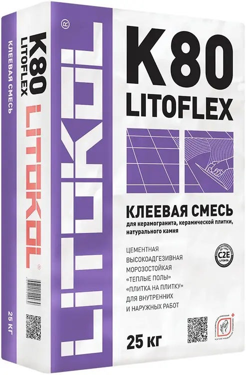 Литокол Litoflex K80 клеевая смесь (25 кг)