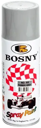 Bosny Spray Paint акриловый спрей-грунт (520 мл) серый Primer Grey