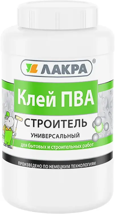 Лакра ПВА Строитель клей универсальный (4 кг)