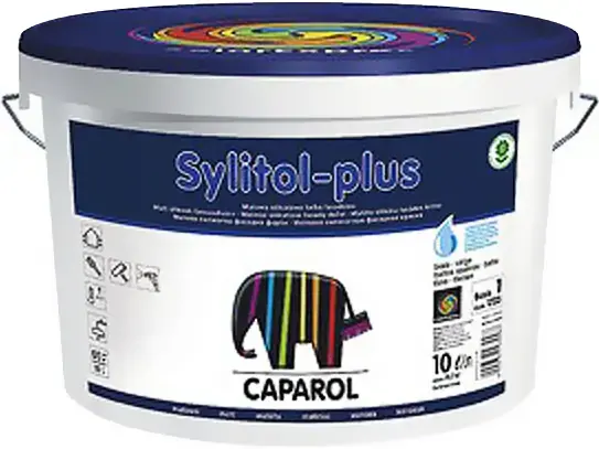 Caparol Sylitol-Plus матовая силикатная фасадная краска (10 л) белая