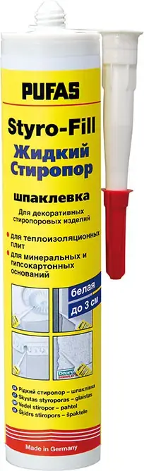 Пуфас Styro-Fill жидкий стиропор/шпаклевка (310 мл)