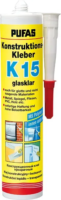 Пуфас Konstruktions-Kleber K15 конструкционный клей (290 мл)