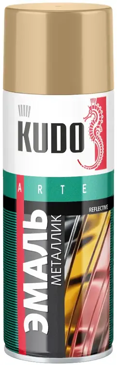 Kudo Arte Reflective Finish эмаль металлик универсальная (520 мл) старая медь