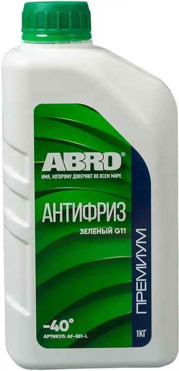 Abro Премиум -40°C антифриз зеленый G11 (1 кг)