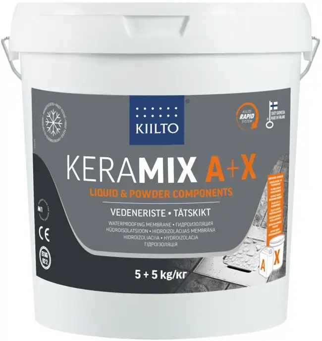 Kiilto Pro Keramix A+X гидроизоляция (10 кг) серая