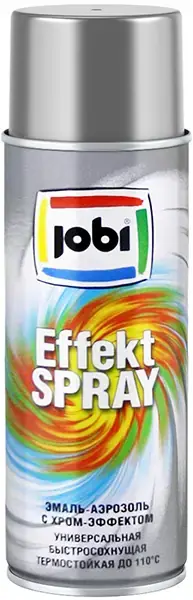 Jobi Effektspray эмаль-аэрозоль с хром-эффектом универсальная (400 мл) хром