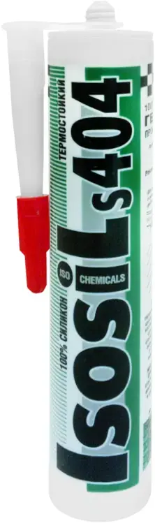 Iso Chemicals Isosil S404 Термостойкий силиконовый герметик (310 мл) красный 12 картриджей