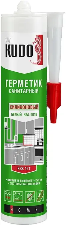 Kudo Home герметик санитарный силиконовый (280 мл) белый
