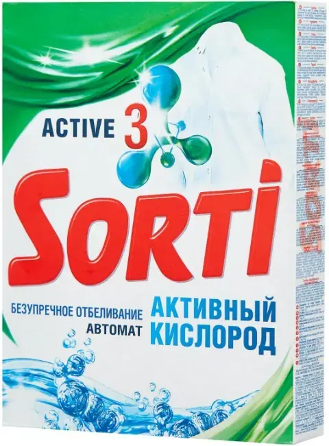 Sorti Активный Кислород стиральный порошок (350 г) автоматическая