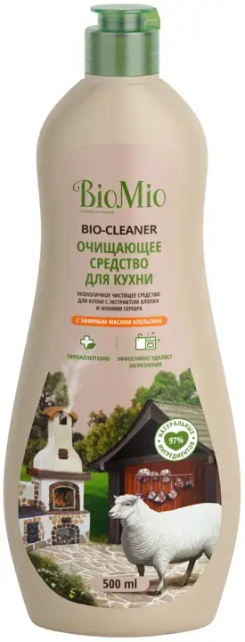 Biomio Bio-Cleaner с Эфирным Маслом Апельсина очищающее средство для кухни (500 мл)