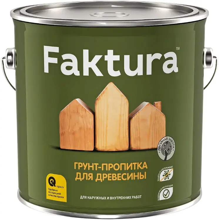 Faktura грунт-пропитка для древесины (9 л)