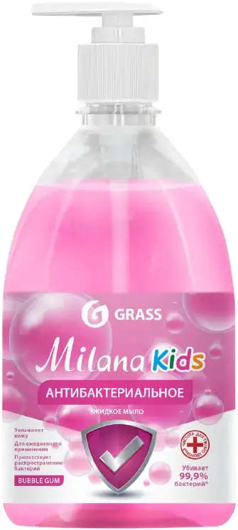 Grass Milana Kids Fruit Bubbles мыло жидкое антибактериальное (500 мл)