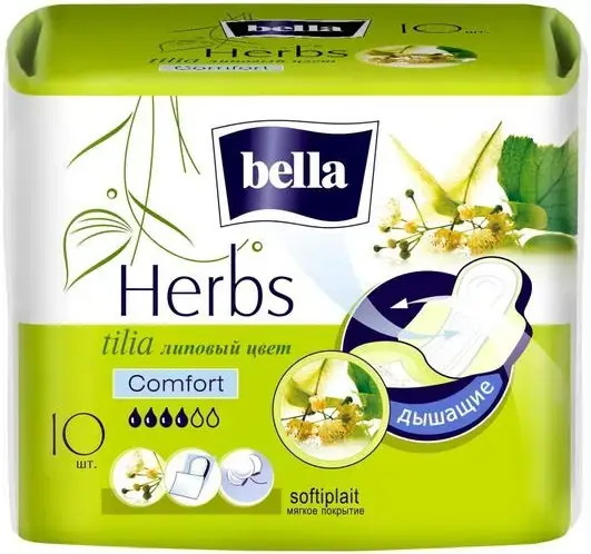 Bella Herbs Comfort Tilia прокладки гигиенические (10 прокладок в пачке)