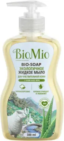 Biomio Bio-Soap с Гелем Алоэ Вера мыло жидкое экологичное для чувствительной кожи (300 мл)