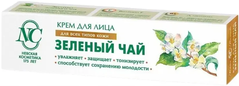 Невская Косметика Зеленый Чай крем для всех типов кожи лица (40 мл)