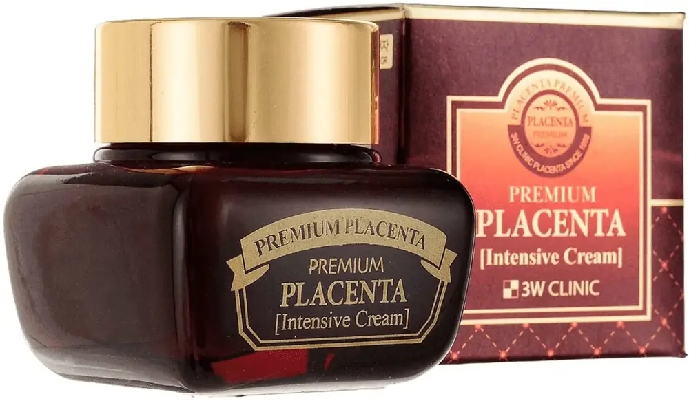 3W Clinic Premium Placenta Intensive Cream крем для лица антивозрастной с экстрактом плаценты (50 мл)