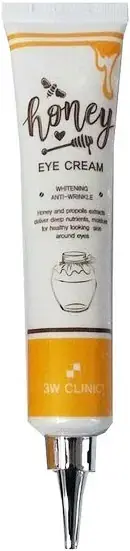 3W Clinic Honey Eye Cream Whitening & Anti-Wrinkle крем для кожи вокруг глаз с экстрактом меда (40 мл)