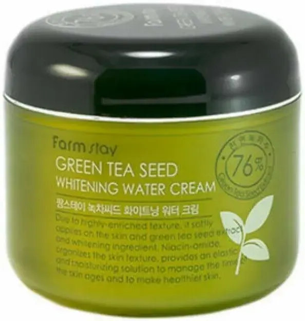 Farmstay Green Tea Seed Whitening Water Cream крем осветляющий с семенами зеленого чая (100 мл)