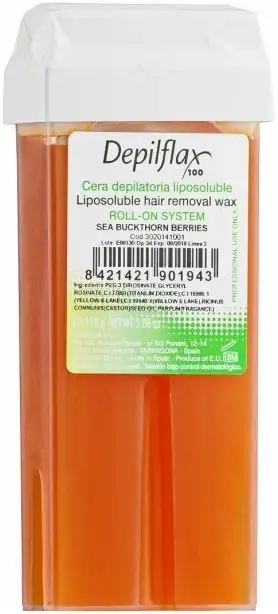 Depilflax 100 Sea Buckthorn Berries теплый воск для депиляции в картридже облепиха (средняя 110 г)