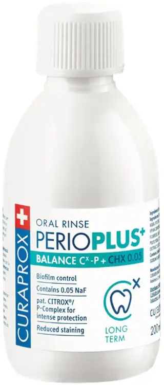 Curaprox Perio Plus Balance 0,05% жидкость-ополаскиватель с содержанием хлоргексидина (200 мл)