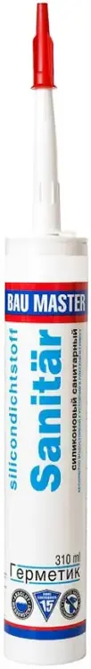 Bau Master Sanitar герметик силиконовый санитарный (310 мл) бесцветный