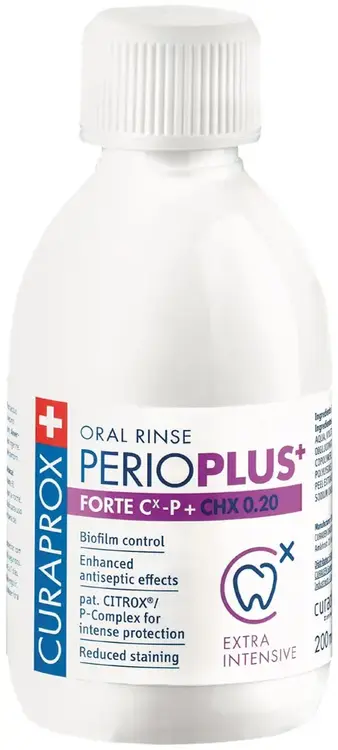 Curaprox Perio Plus Forte 0,20% жидкость-ополаскиватель с содержанием хлоргексидина (200 мл)