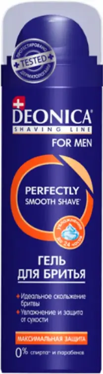 Деоника Shaving Line Деоника for Men Perfectly Smooth Shave Максимальная Защита гель для бритья (200 мл)