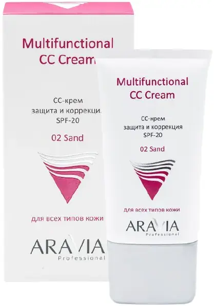Аравия Professional Multifunctional CC Cream 02 Sand SPF-20 CC крем защитный для всех типов кожи (150 мл)