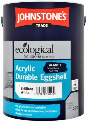 Johnstone's Acrylic Durable Eggshell акриловая краска (5 л) белая (база L)
