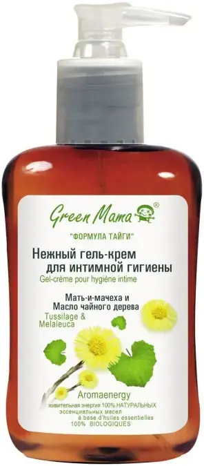 Green Mama Мать-и-Мачеха и Масло Чайного Дерева крем-гель нежный для интимной гигиены (300 мл)