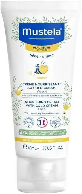 Мустела Bebe-Enfant Nourishing Cream with Cold Cream Face крем для лица питательный с кольд-кремом (40 мл)