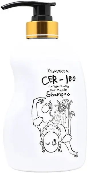 Elizavecca CER-100 Collagen Coating Hair Muscle Shampoo шампунь для восстановления поврежденных и сухих волос (500 мл)