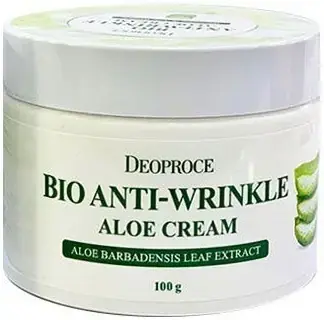 Deoproce Bio Anti Wrinkle Aloe Cream Whitening био крем на основе сока алоэ (100 мл)