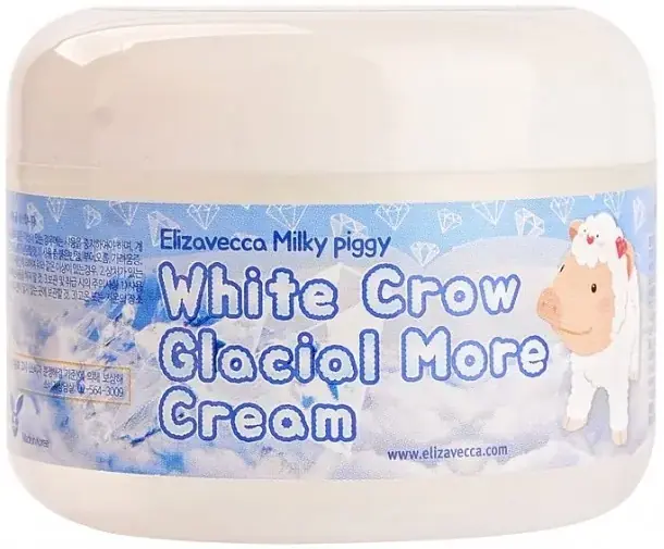Elizavecca White Crow Glacial More Cream крем для лица осветляющий с эффектом сияния кожи (100 мл)