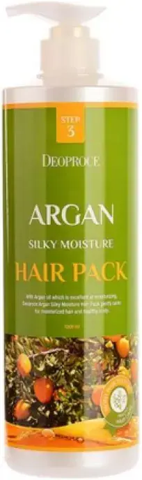 Deoproce Argan Silky Moisture Hair Pack маска для волос с аргановым маслом (1 л)