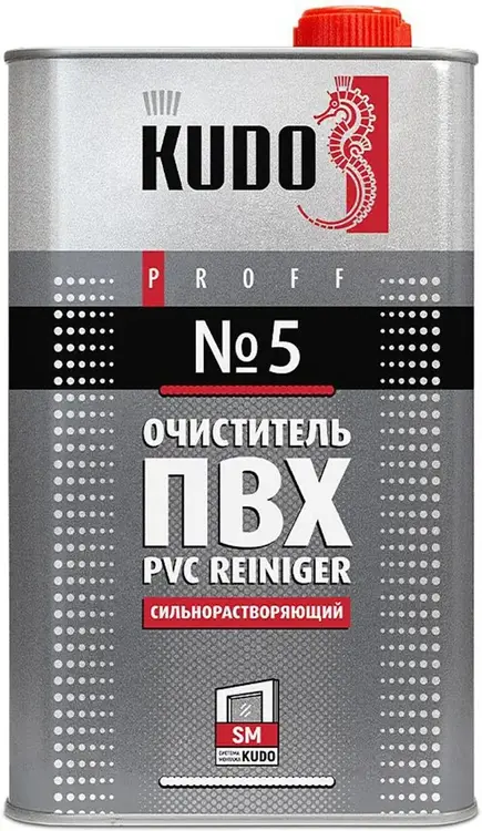 Kudo Proff PVC Reiniger №5 очиститель ПВХ сильнорастворяющий (1 л)