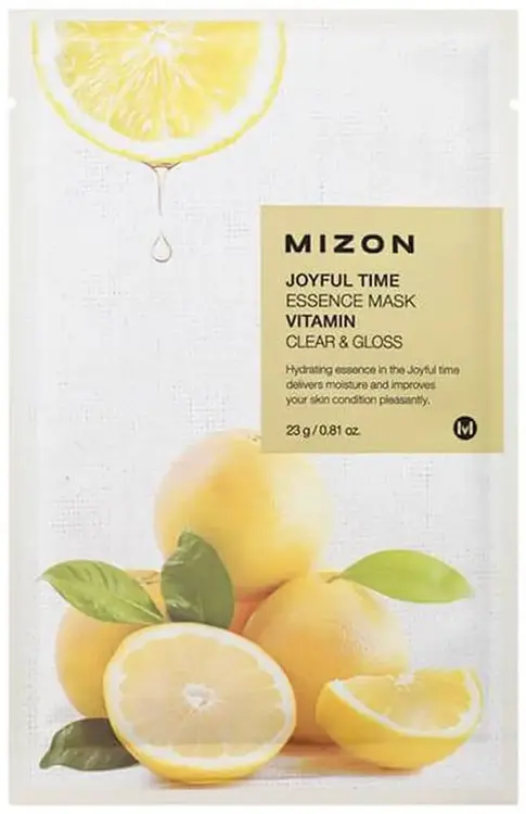 Mizon Joyful Time Essence Mask Vitamin C маска для лица тканевая с витамином С (1 тканевая маска)