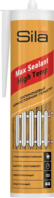 Sila Pro Max Sealant High Temp силиконовый термостойкий герметик (290 мл) красный