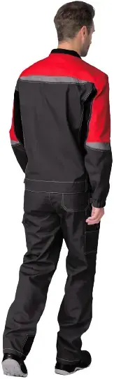 Факел-Спецодежда Формула костюм (куртка + полукомбинезон 48-50) 170-176 красный/серый/черный