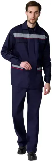 Факел-Спецодежда Профессионал СОП New костюм (куртка + полукомбинезон 48-50) 170-176 темно-синий